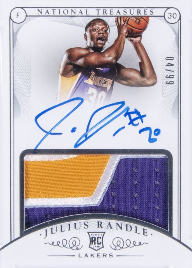 2014 National Treasures Julius Randle #107 Basketball Card
