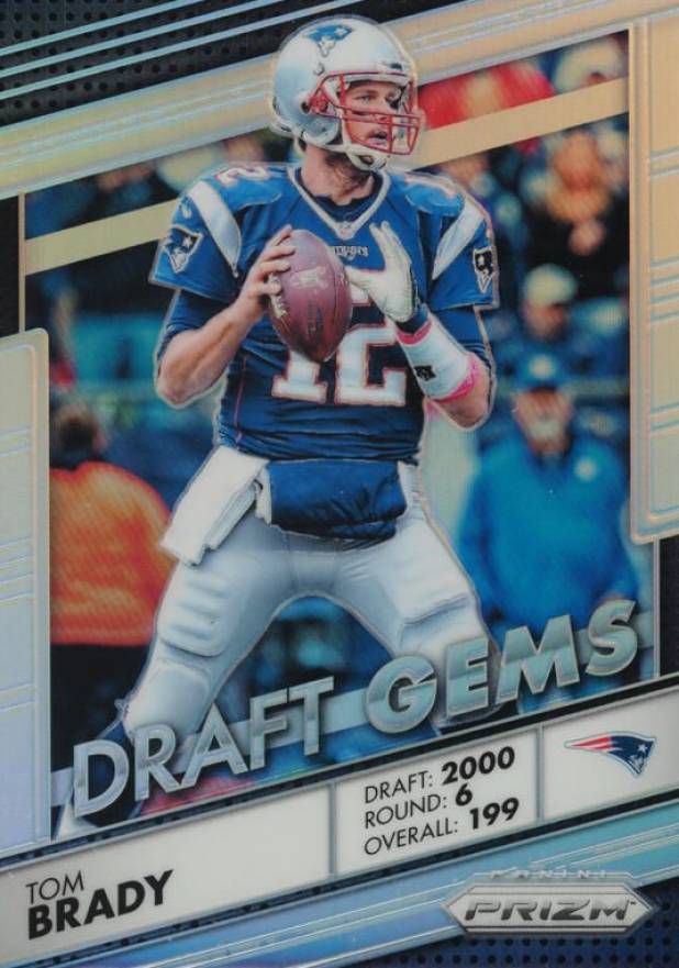 2016 Panini Prizm Draft Gems Tom Brady #18 Football Card