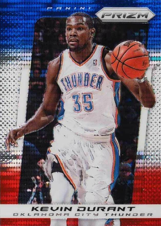 2013 Panini Prizm Monster Box Red White & Blue Prizm Kevin Durant #45 Basketball Card