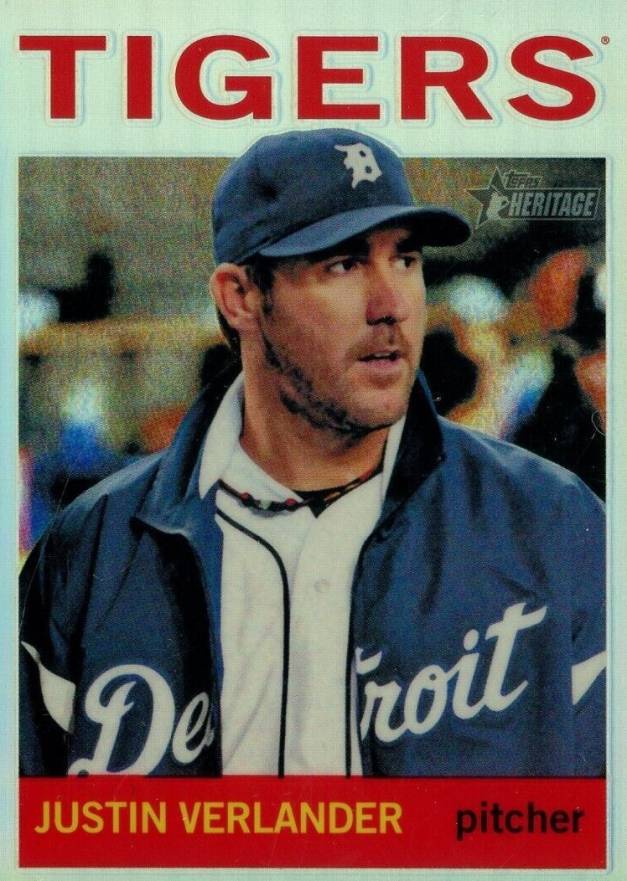 2013 Topps Heritage Chrome Justin Verlander #HC30 Baseball Card