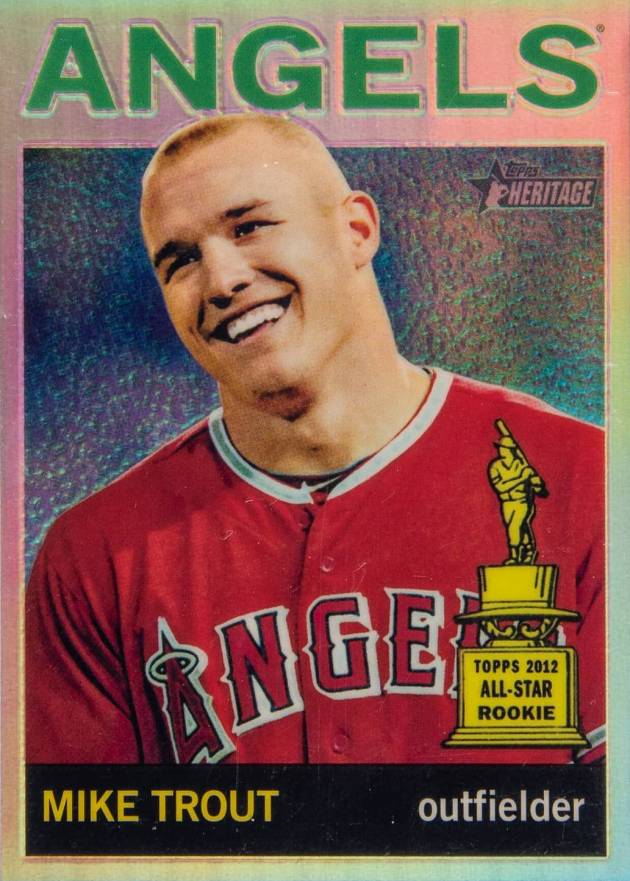 2013 Topps Heritage Chrome Mike Trout #HC10 Baseball Card