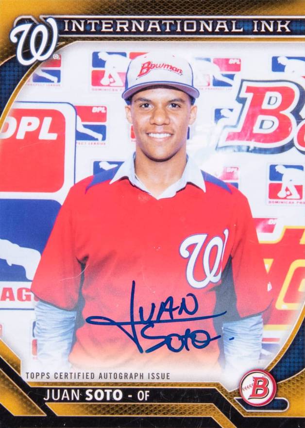 2016 Bowman International Ink Juan Soto #II-JS Baseball Card