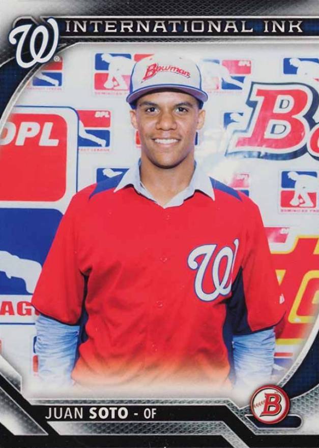 2016 Bowman International Ink Juan Soto #II-JS Baseball Card