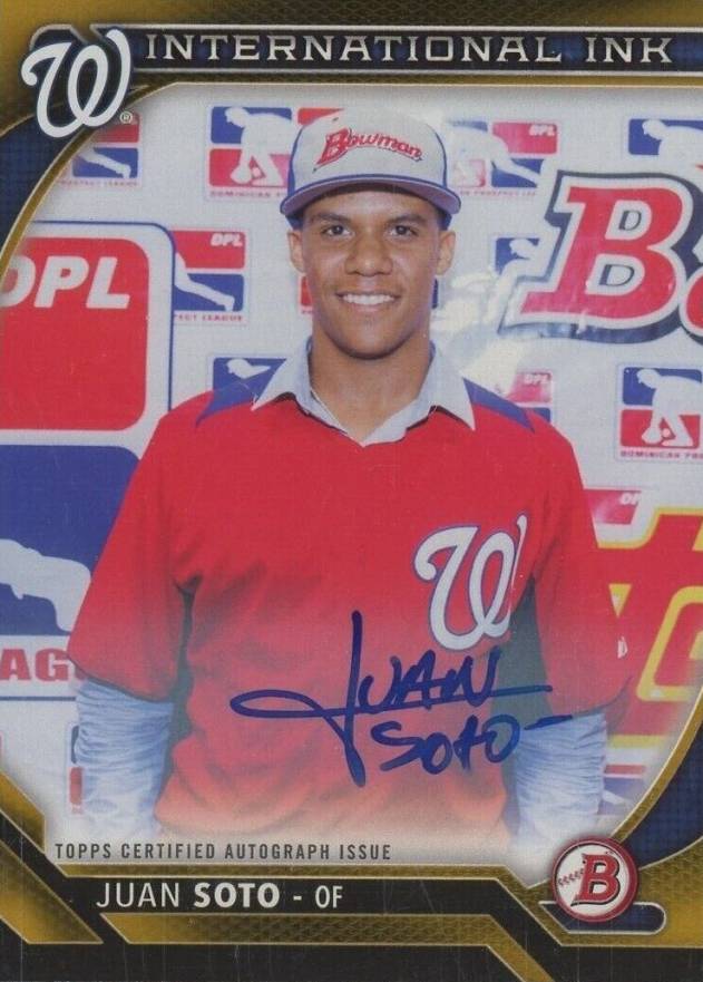 2016 Bowman International Ink Juan Soto #II-JS Baseball Card