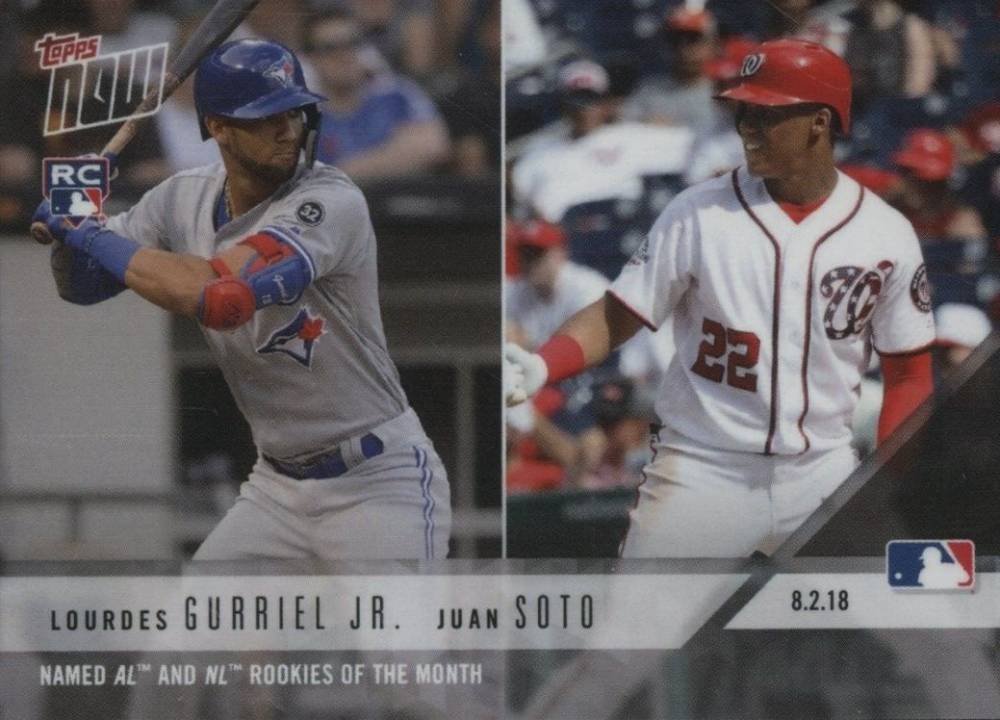 2018 Topps Now  Juan Soto/Lourdes Gurriel Jr. #545 Baseball Card