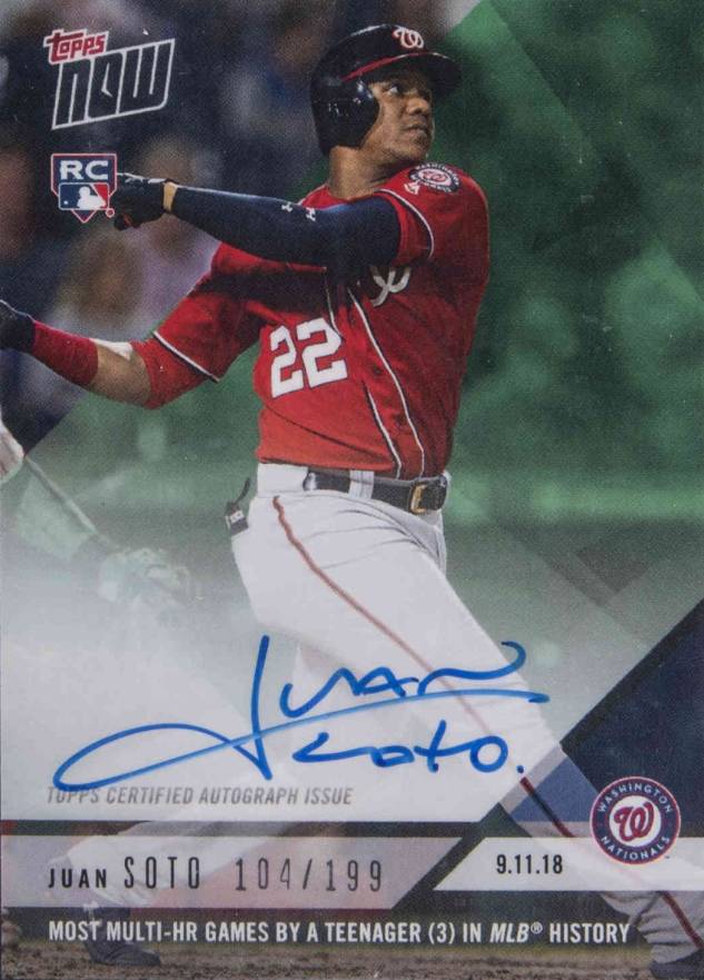 2018 Topps Now  Juan Soto #717A Baseball Card