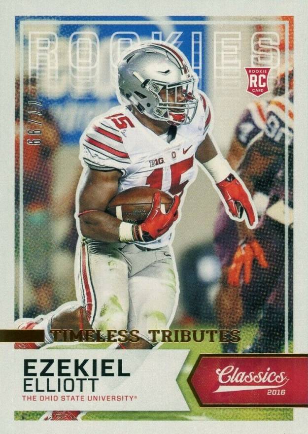 2016 Panini Classics Ezekiel Elliott #212 Football Card