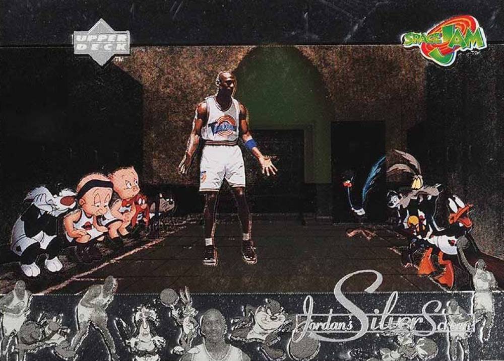 1996 Upper Deck Space Jam Jordan's Silver Screen Michael Jordan #JS14 Basketball Card