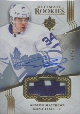 2016 Ultimate Collection Auston Matthews #160 Hockey Card