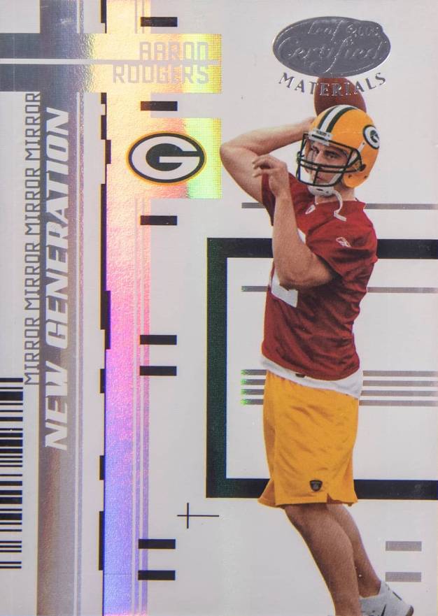 2005 Leaf Certified Materials Aaron Rodgers #162 Football Card