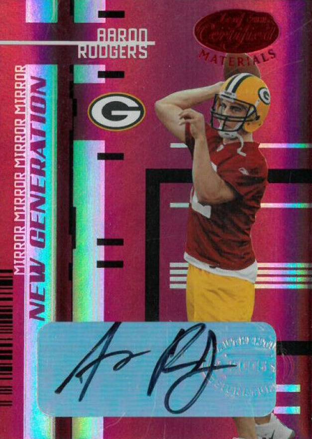 2005 Leaf Certified Materials Aaron Rodgers #162 Football Card