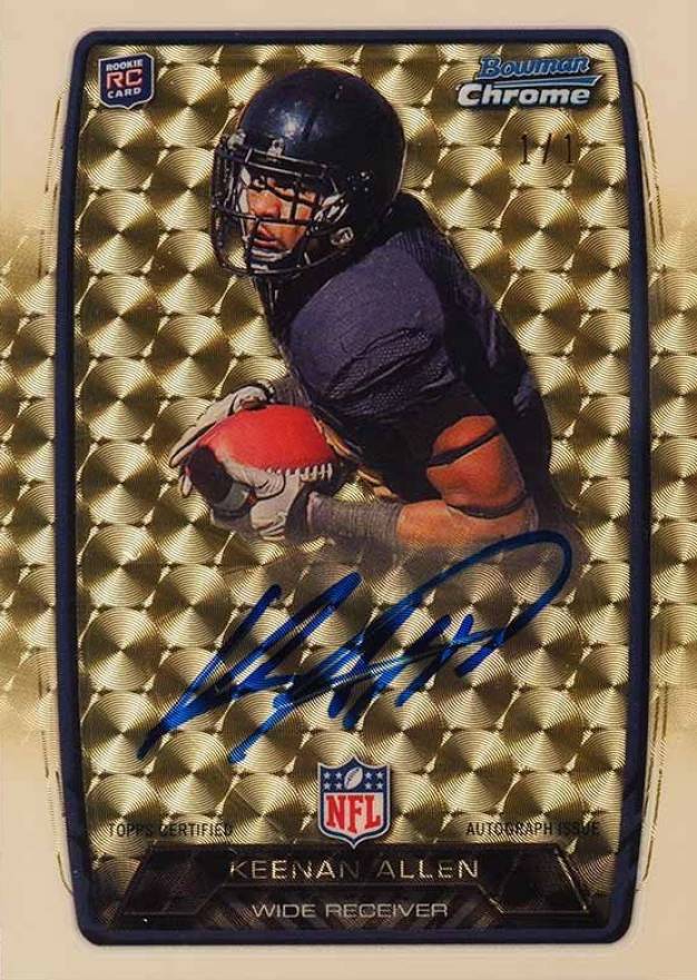 2013 Bowman Chrome Rookie Autograph  Keenan Allen #KA Football Card