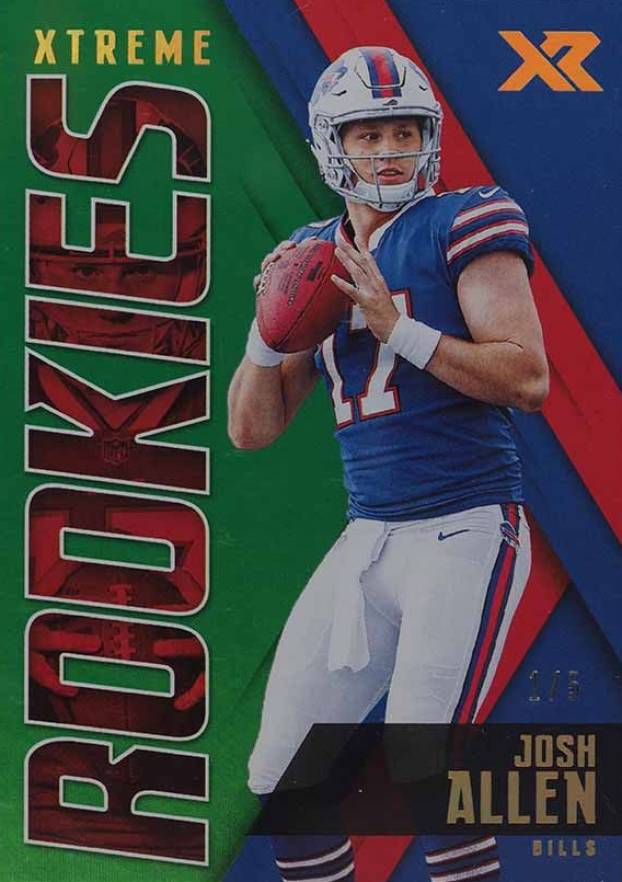 2018 Panini XR Xtreme Rookies Josh Allen #X5 Football Card