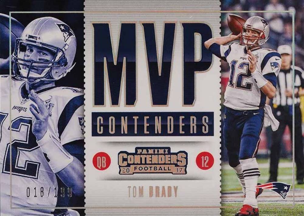 2017 Panini Contenders MVP Contenders Tom Brady #MC-23 Football Card