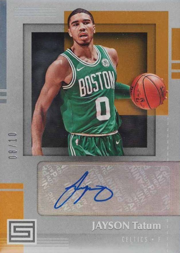 2017 Panini Status Signatures Jayson Tatum #JTT Basketball Card