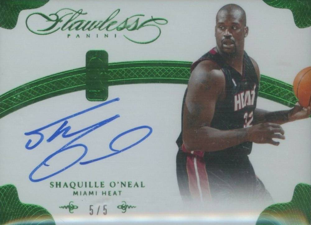 2013 Panini Flawless NBA Signatures Shaquille O'Neal #NB-SO Basketball Card