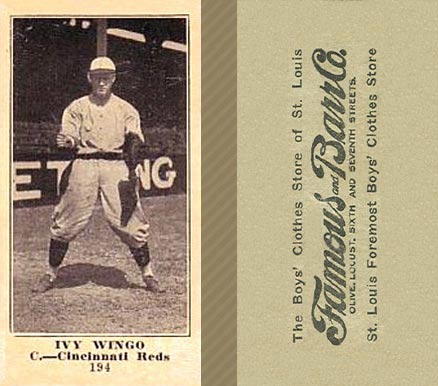 1916 Famous & Barr Co. Ivy Wingo #194 Baseball Card