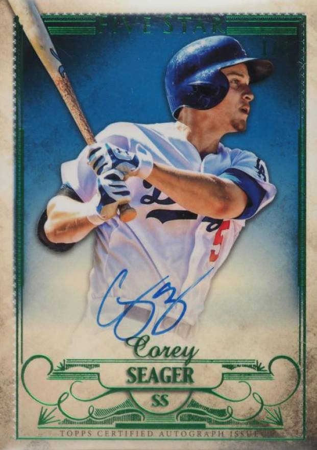 2016 Topps Five Star Autographs Corey Seager #FSACSE Baseball Card