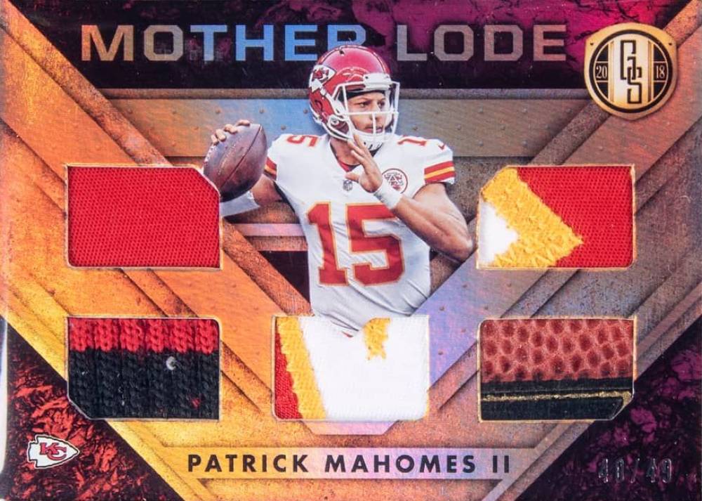 2018 Panini Gold Standard Mother Lode Relics Patrick Mahomes II #8 Football Card