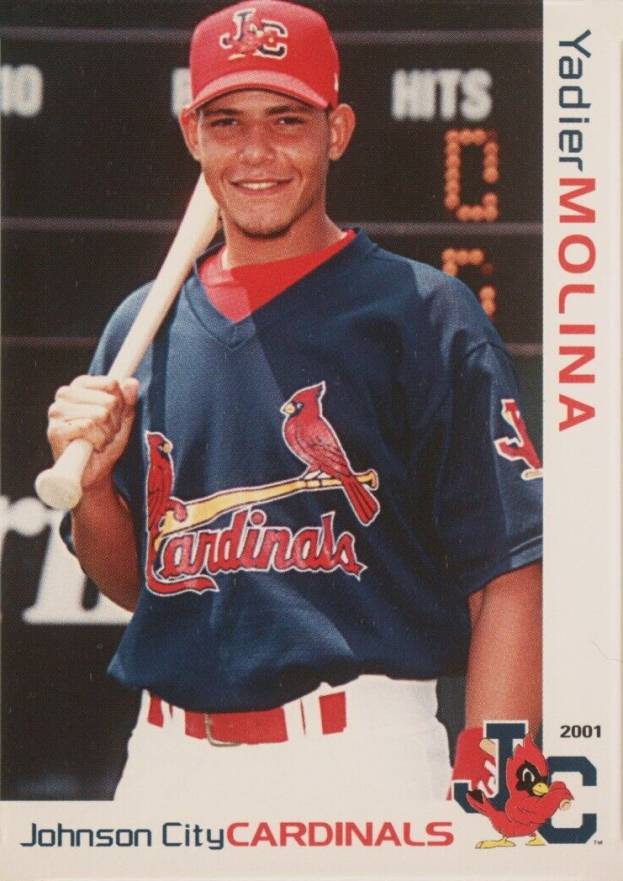 2001 Grandstand Johnson City Cardinals Yadier Molina #57 Baseball Card