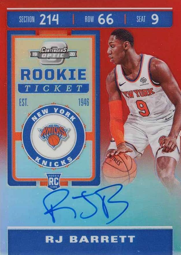 2019 Panini Contenders Optic RJ Barrett #113 Basketball Card