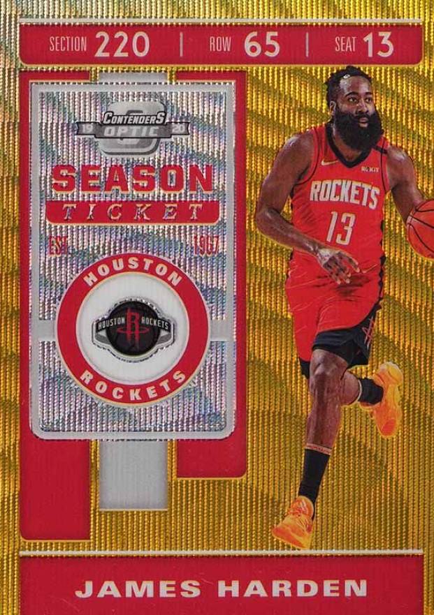 2019 Panini Contenders Optic James Harden #100 Basketball Card