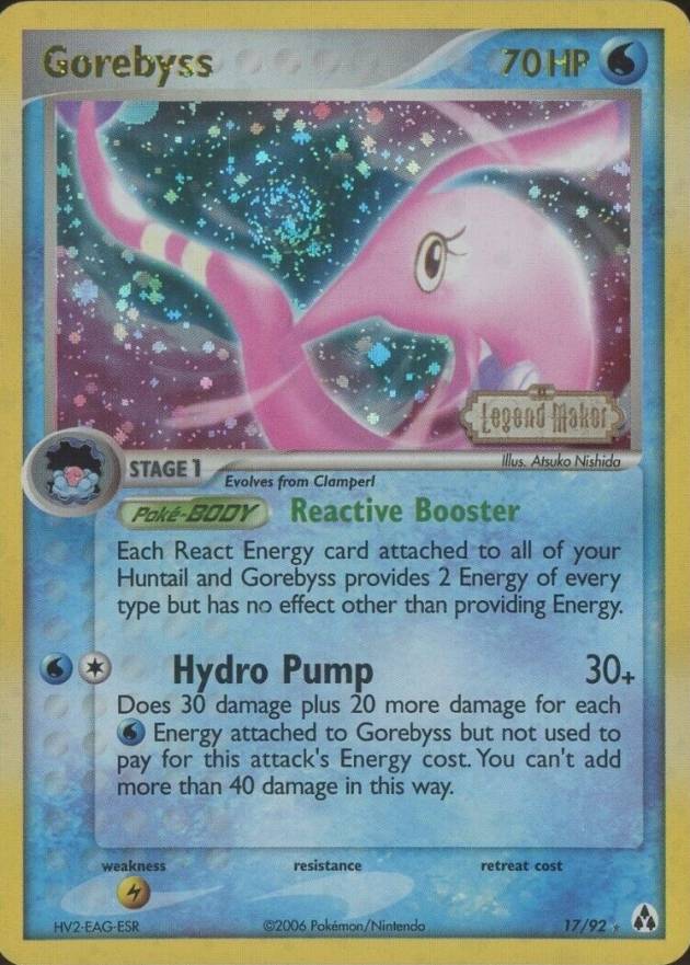 2006 Pokemon EX Legend Maker Gorebyss-Reverse Foil #17 TCG Card