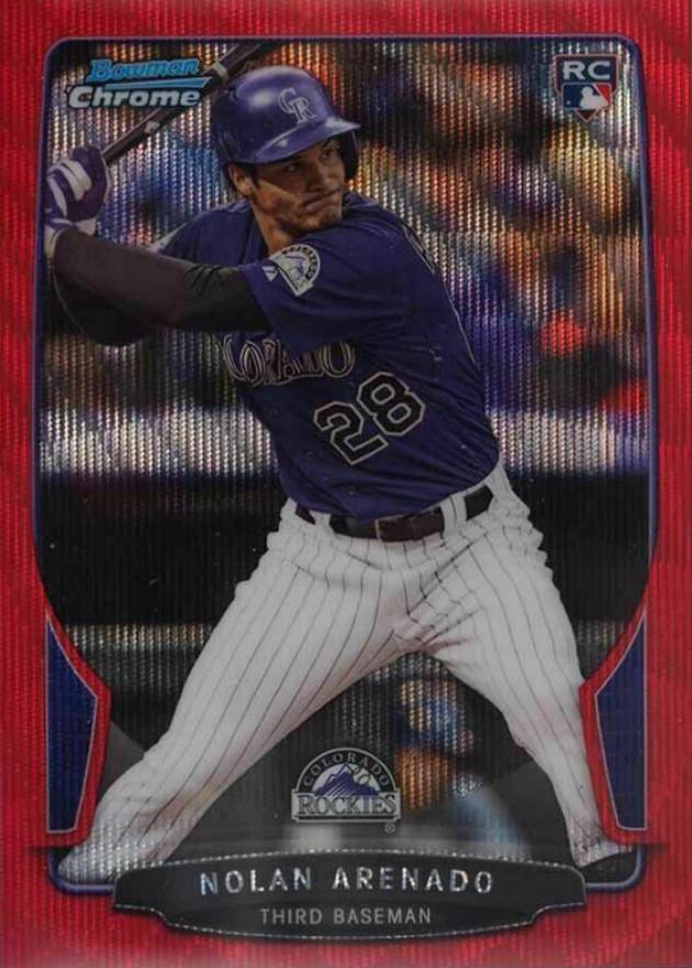 2013 Bowman Chrome Draft Picks & Prospects Rookies Nolan Arenado #41 Baseball Card