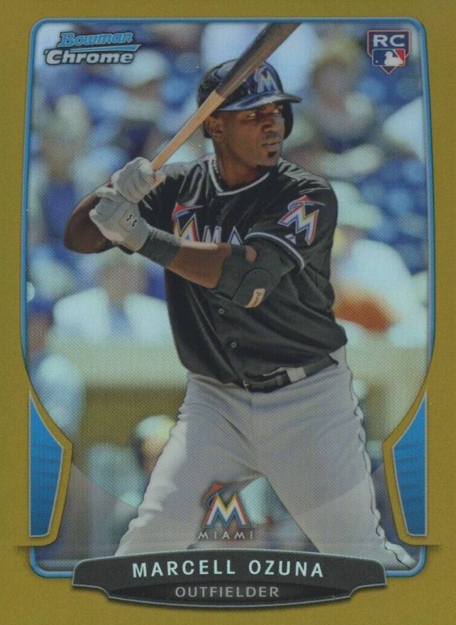 2013 Bowman Chrome Draft Picks & Prospects Rookies Marcell Ozuna #17 Baseball Card