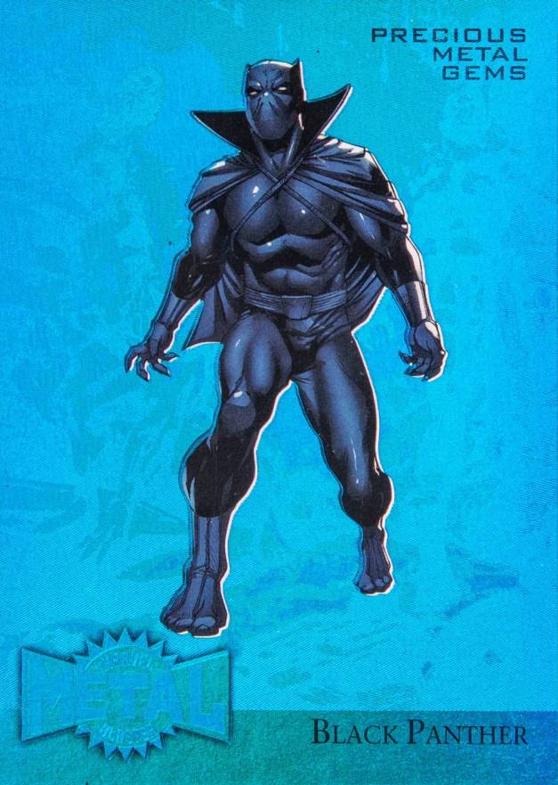 2015 Fleer Retro Marvel Marvel Metal Blaster Black Panther #2 Non-Sports Card