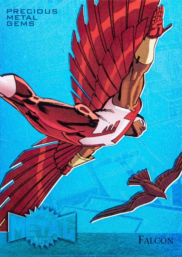 2015 Fleer Retro Marvel Marvel Metal Blaster Falcon #16 Non-Sports Card