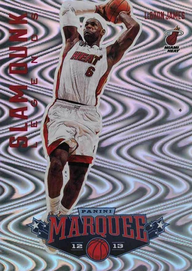 2012 Panini Marquee Slam Dunk Legends LeBron James #1 Basketball Card