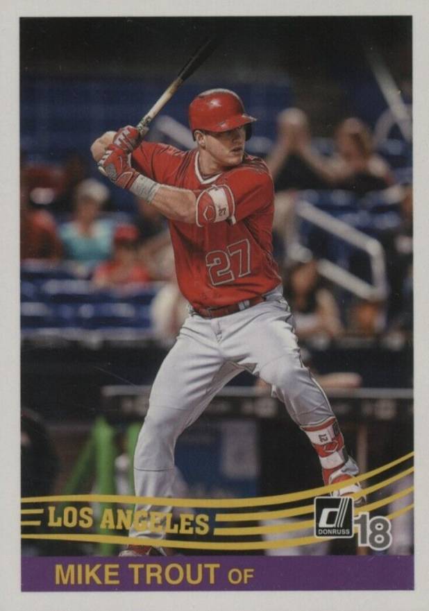 2018 Panini Donruss  Mike Trout #242 Baseball Card