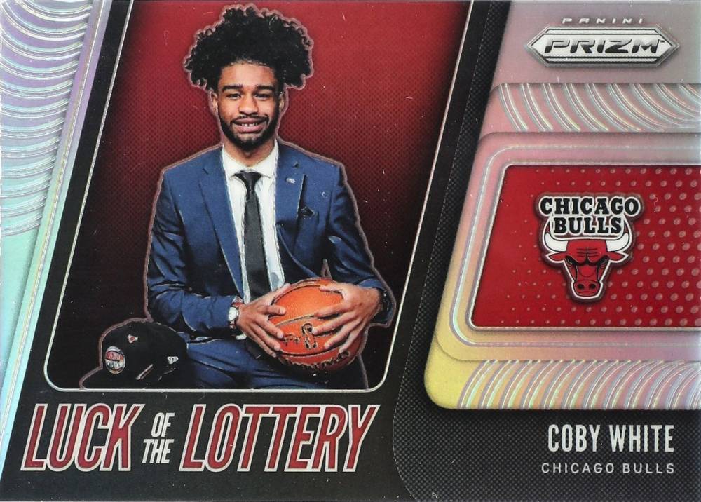 2019 Panini Prizm Luck of the Lottery Coby White #7 Basketball Card