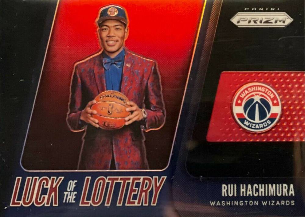 2019 Panini Prizm Luck of the Lottery Rui Hachimura #9 Basketball Card