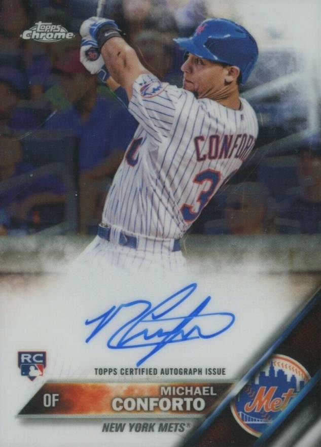 2016 Topps Chrome Rookie Autographs Michael Conforto #RA-MC Baseball Card