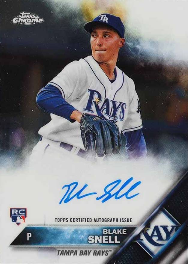 2016 Topps Chrome Rookie Autographs Blake Snell #RA-BS Baseball Card