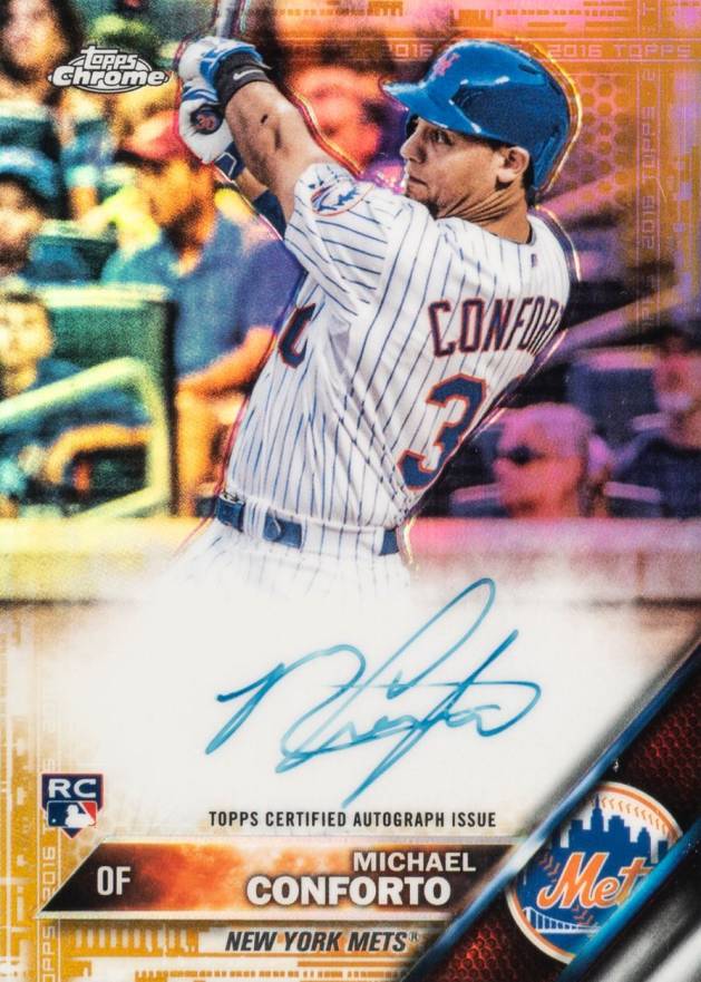 2016 Topps Chrome Rookie Autographs Michael Conforto #RA-MC Baseball Card