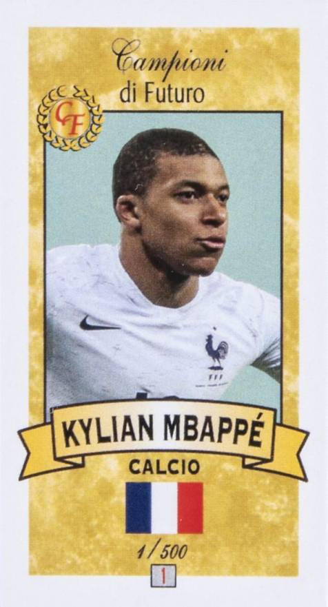 2017 Collezioni Firenze Campioni DI Futuro Kylian Mbappe #1 Soccer Card