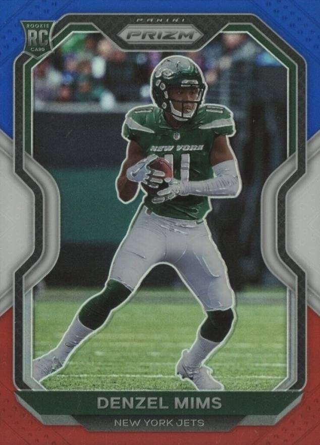 2020 Panini Prizm Denzel Mims #355 Football Card