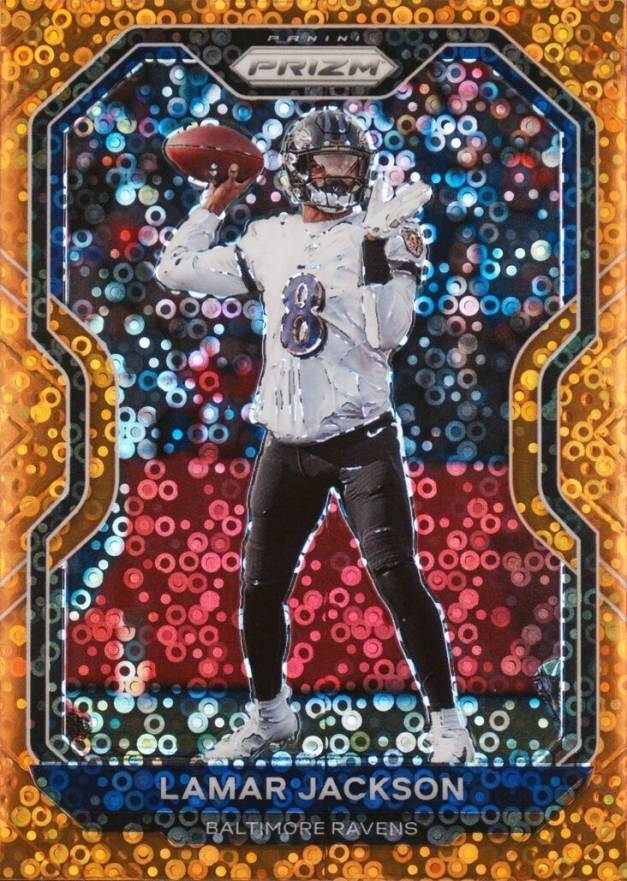 2020 Panini Prizm Lamar Jackson #37 Football Card