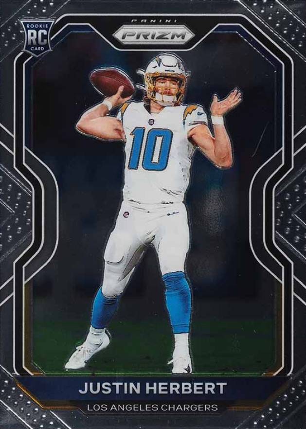 2020 Panini Prizm Justin Herbert #325 Football Card