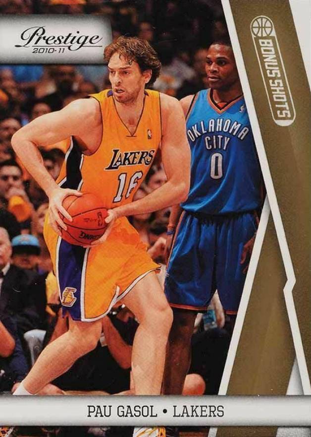 2010 Panini Prestige Pau Gasol #51 Basketball Card