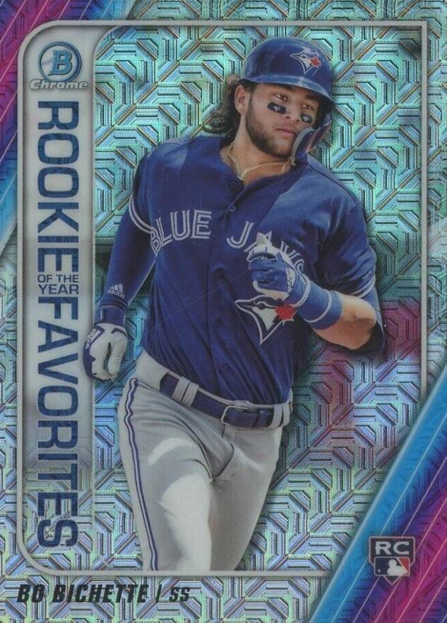 2020 Bowman Chrome Mega Box Rookie of the Year Favorites Bo Bichette #ROYFBB Baseball Card