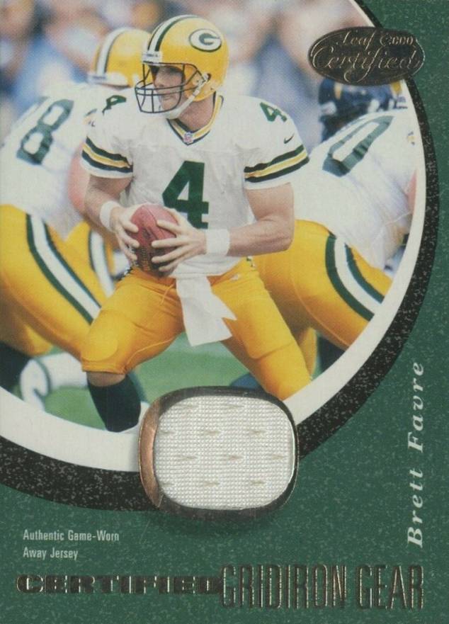 2000 Leaf Certified Gridiron Gear Brett Favre #BF4 Football Card