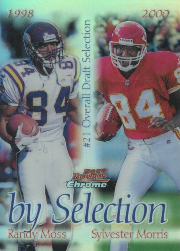 2000 Bowman Chrome By Selection Randy Moss/Sylvester Morris #B4 Football Card