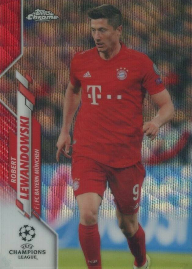 2019 Topps Chrome UEFA Champions League Robert Lewandowski #73 Soccer Card