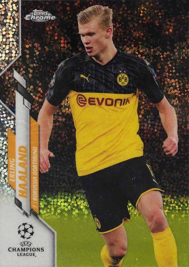 2019 Topps Chrome UEFA Champions League Erling Haaland #74 Soccer Card