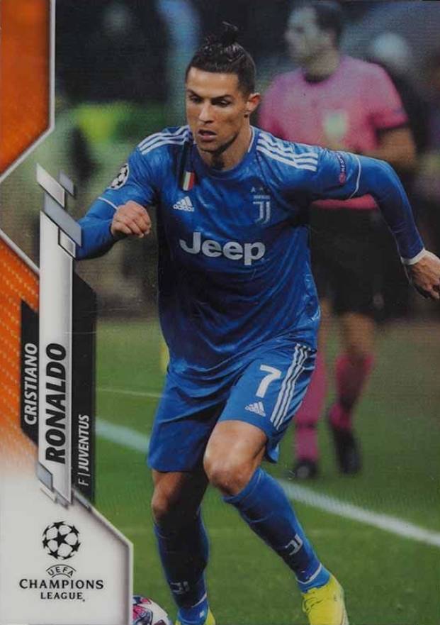 2019 Topps Chrome UEFA Champions League Cristiano Ronaldo #100 Soccer Card