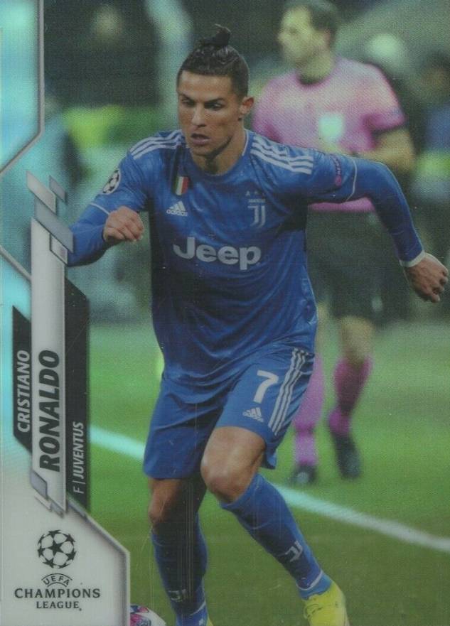 2019 Topps Chrome UEFA Champions League Cristiano Ronaldo #100 Soccer Card